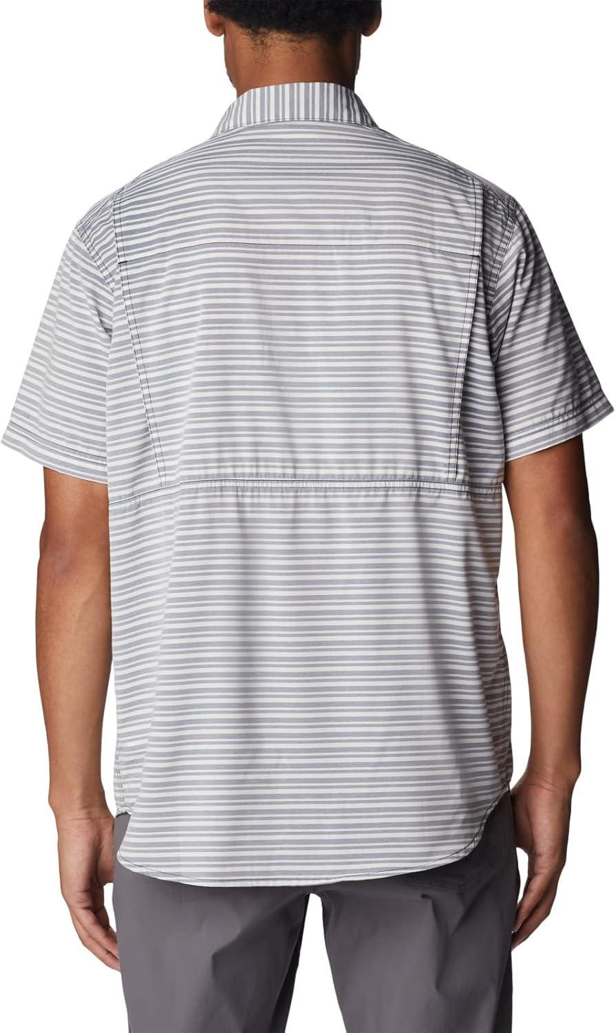 imageColumbia Mens Twisted Creek II Short Sleeve ShirtCollegiate Navy Basic Stripe