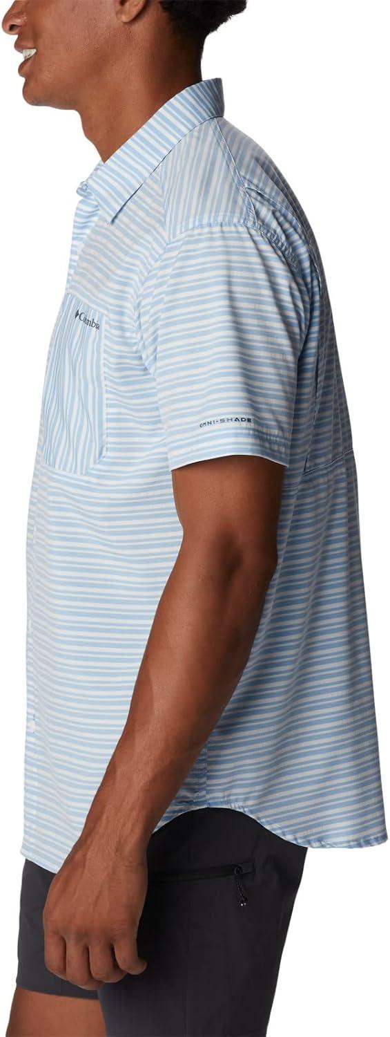 imageColumbia Mens Twisted Creek II Short Sleeve ShirtJet Stream Basic Stripe