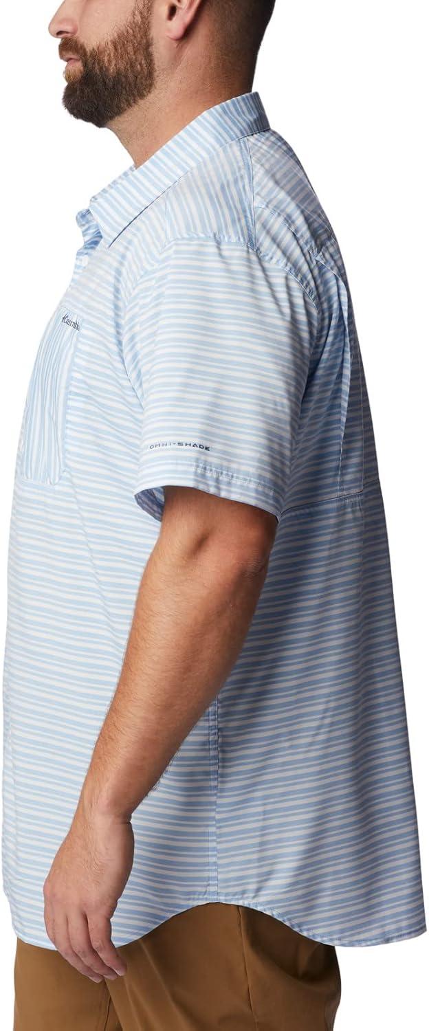 imageColumbia Mens Twisted Creek II Short Sleeve ShirtJet Stream Basic Stripe