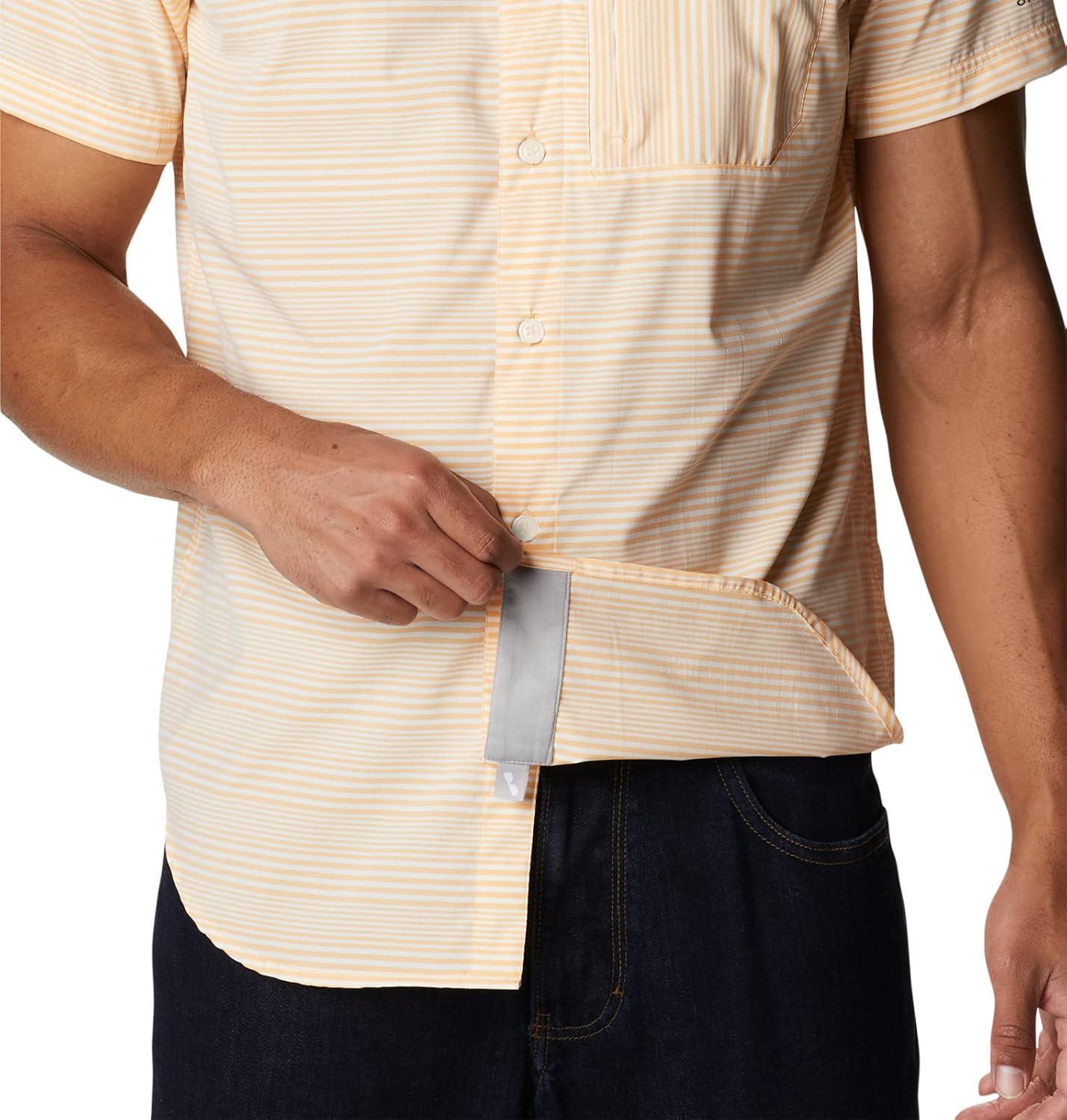 imageColumbia Mens Twisted Creek II Short Sleeve ShirtMango Wave Crest Stripe