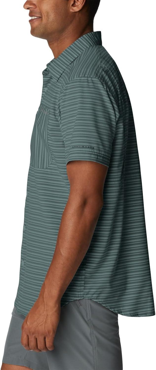 imageColumbia Mens Twisted Creek II Short Sleeve ShirtMetal Basic Stripe