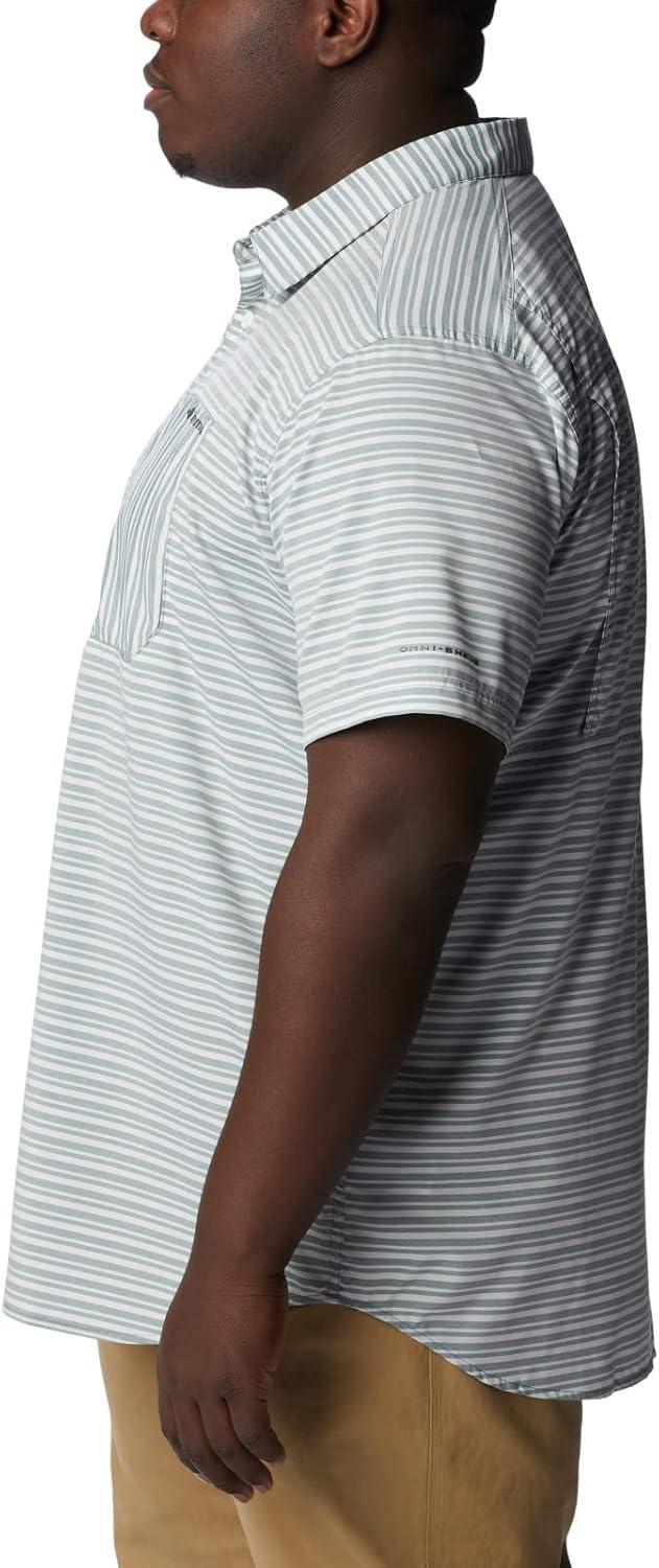 imageColumbia Mens Twisted Creek II Short Sleeve ShirtMetal Basic Stripe