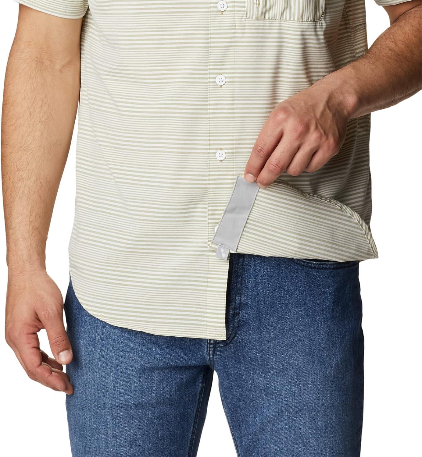 imageColumbia Mens Twisted Creek II Short Sleeve ShirtSavory Wave Crest Stripe