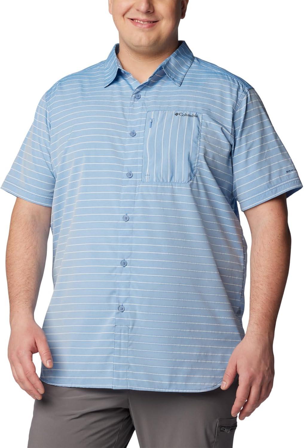 imageColumbia Mens Twisted Creek II Short Sleeve ShirtSkyler Horizontal Twisted Creek