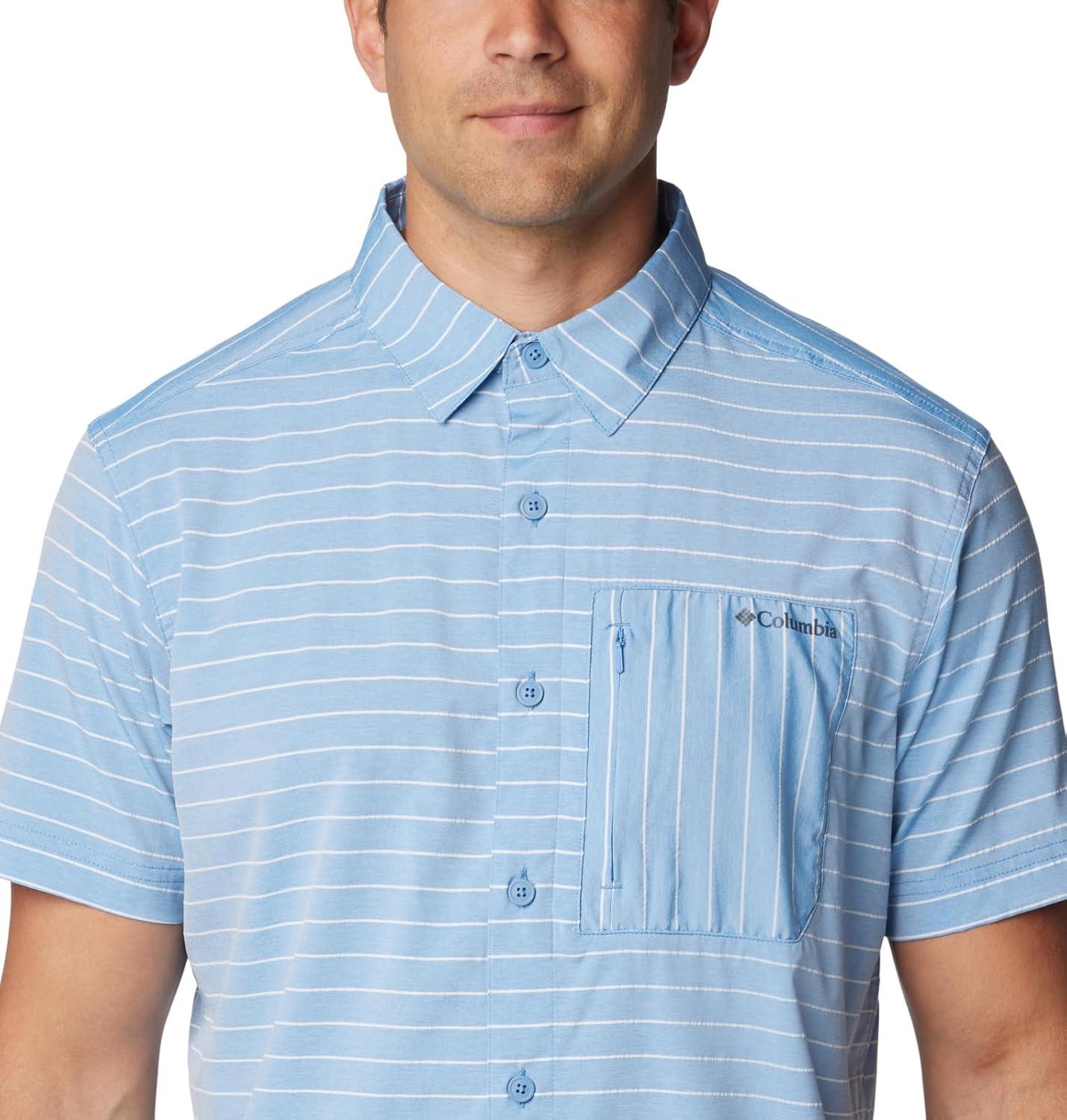 imageColumbia Mens Twisted Creek II Short Sleeve ShirtSkyler Horizontal Twisted Creek