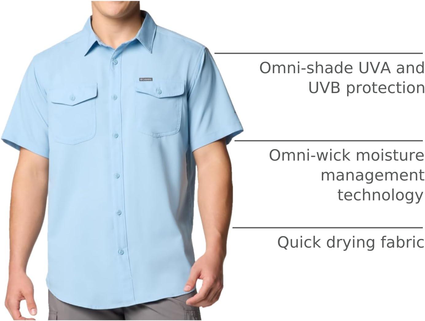 imageColumbia Mens Utilizer Ii Solid Short Sleeve ShirtRipple Blue