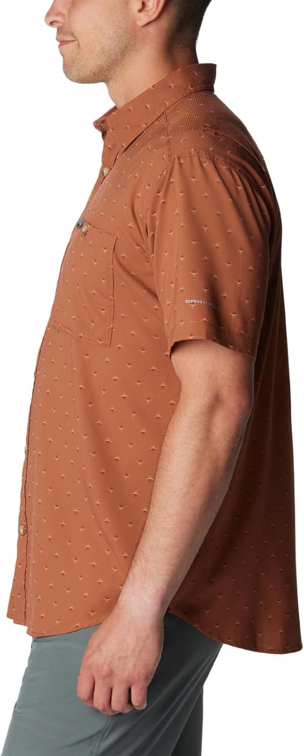 imageColumbia Mens Utilizer Printed Woven Short SleeveAuburn Dawn Dot Multicolor