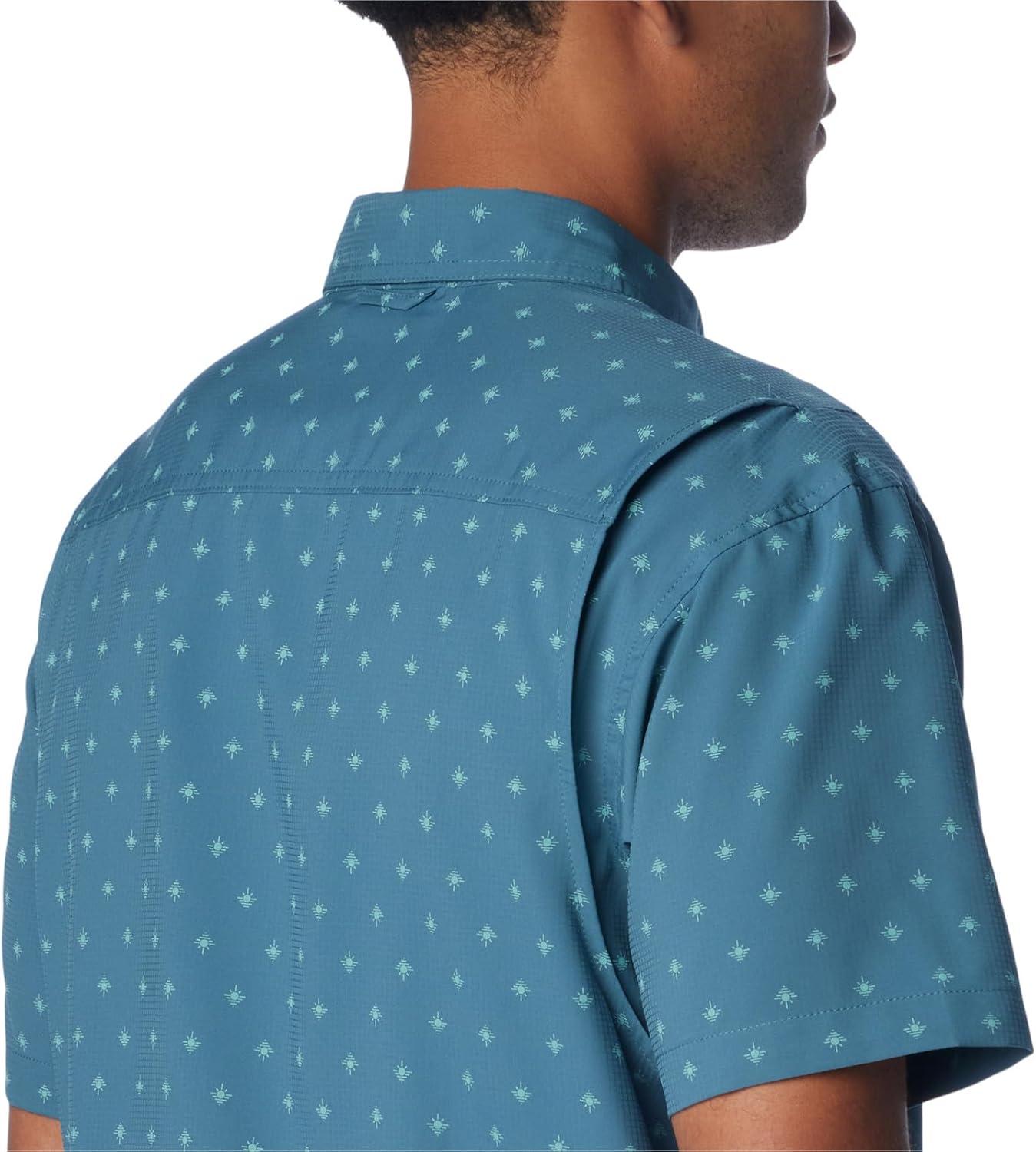imageColumbia Mens Utilizer Printed Woven Short SleeveCloudburst Dawn Dot