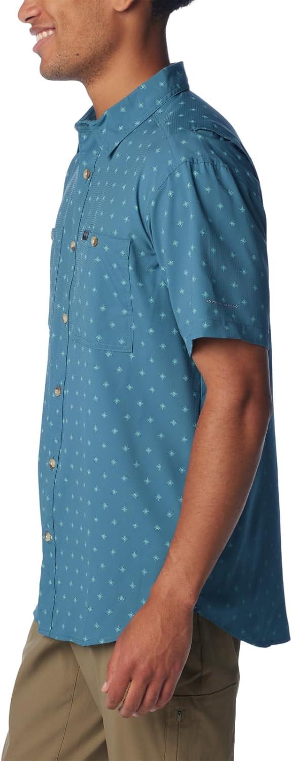 imageColumbia Mens Utilizer Printed Woven Short SleeveCloudburst Dawn Dot