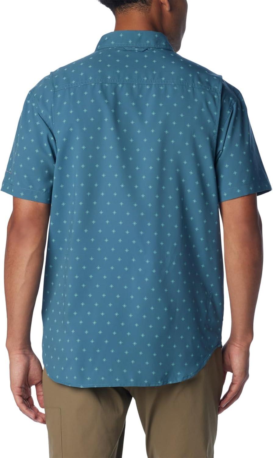 imageColumbia Mens Utilizer Printed Woven Short SleeveCloudburst Dawn Dot
