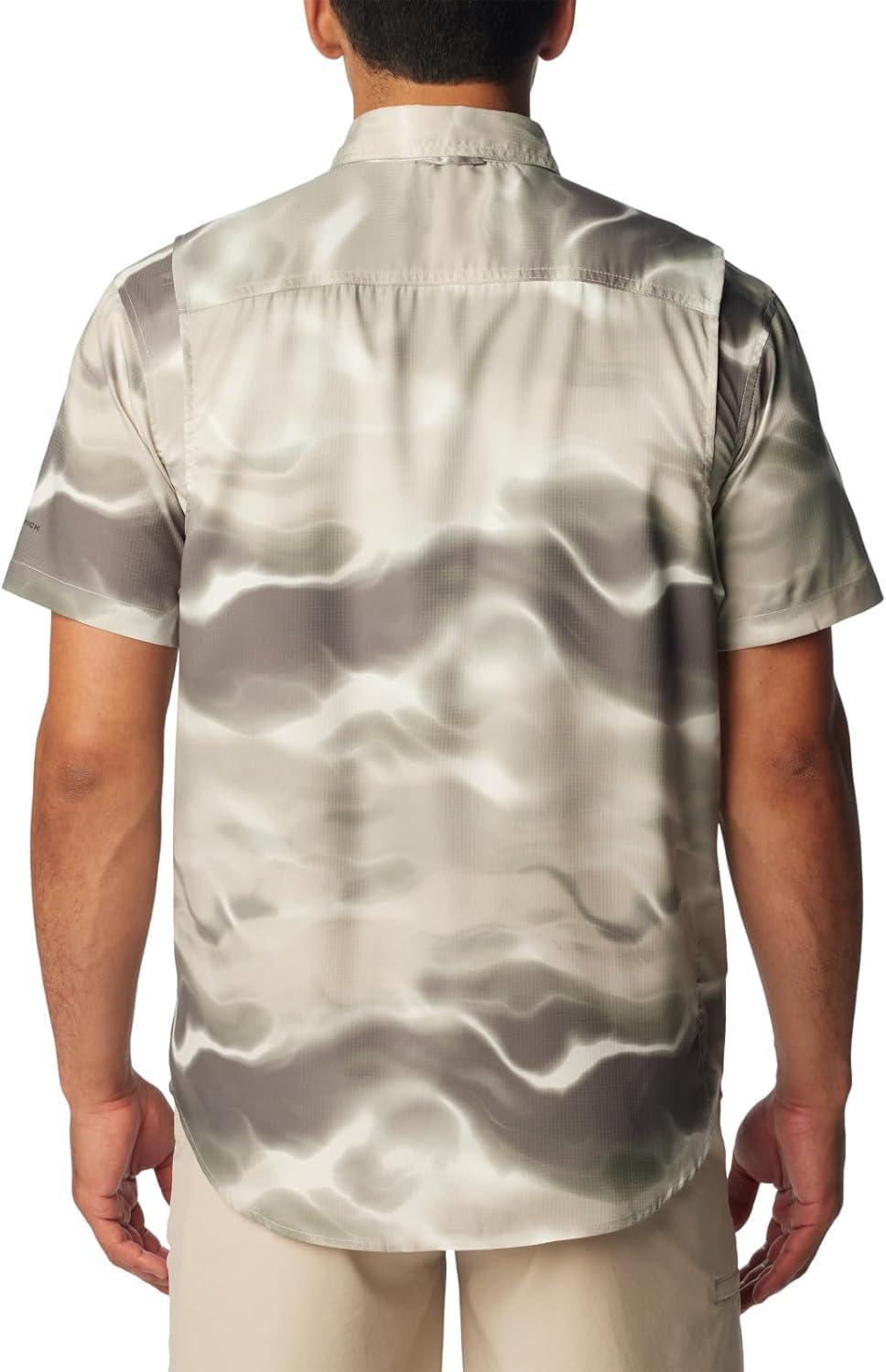 imageColumbia Mens Utilizer Printed Woven Short SleeveDark Stone Undercurrent