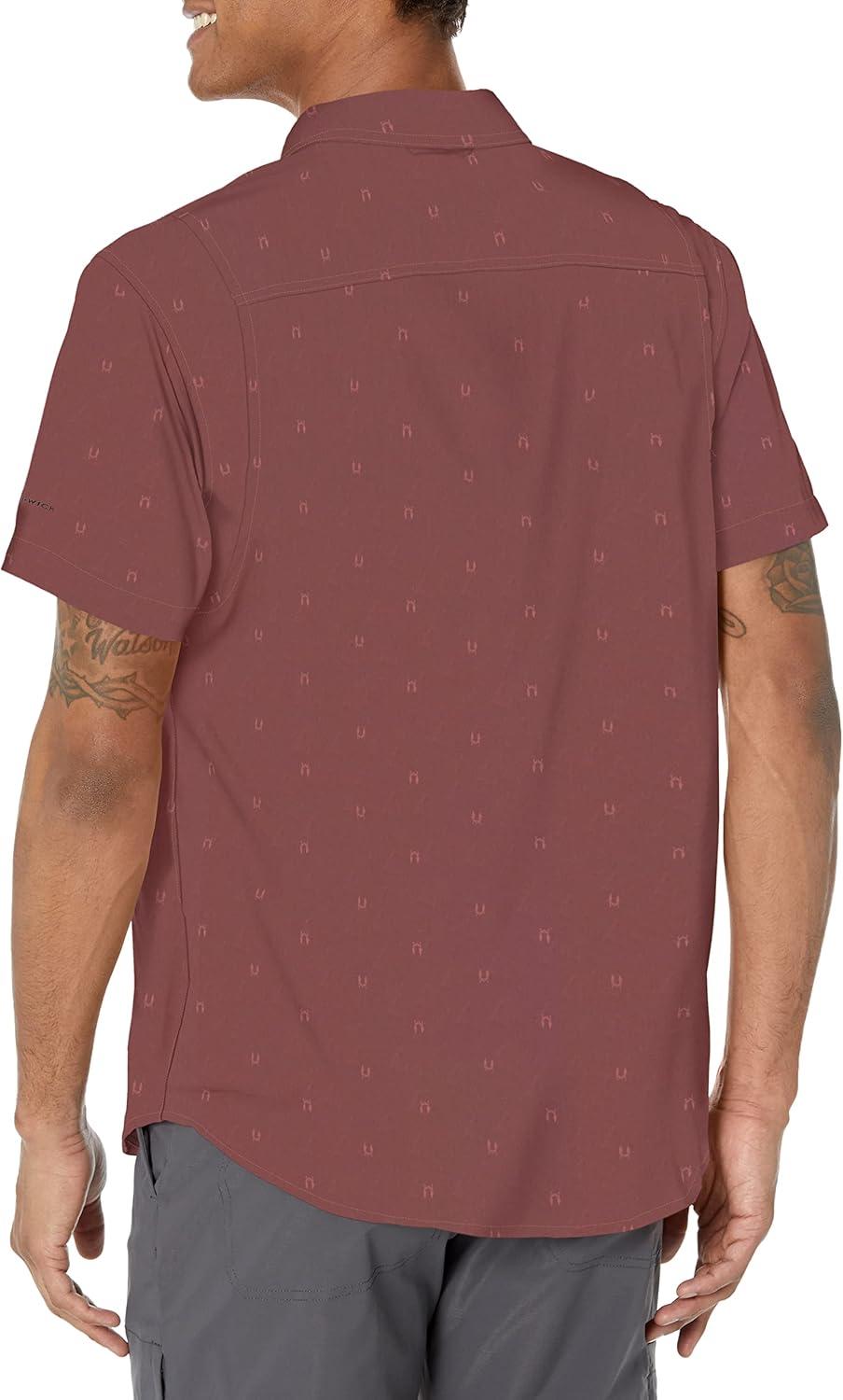 imageColumbia Mens Utilizer Printed Woven Short SleeveLight Raisin Hammocked