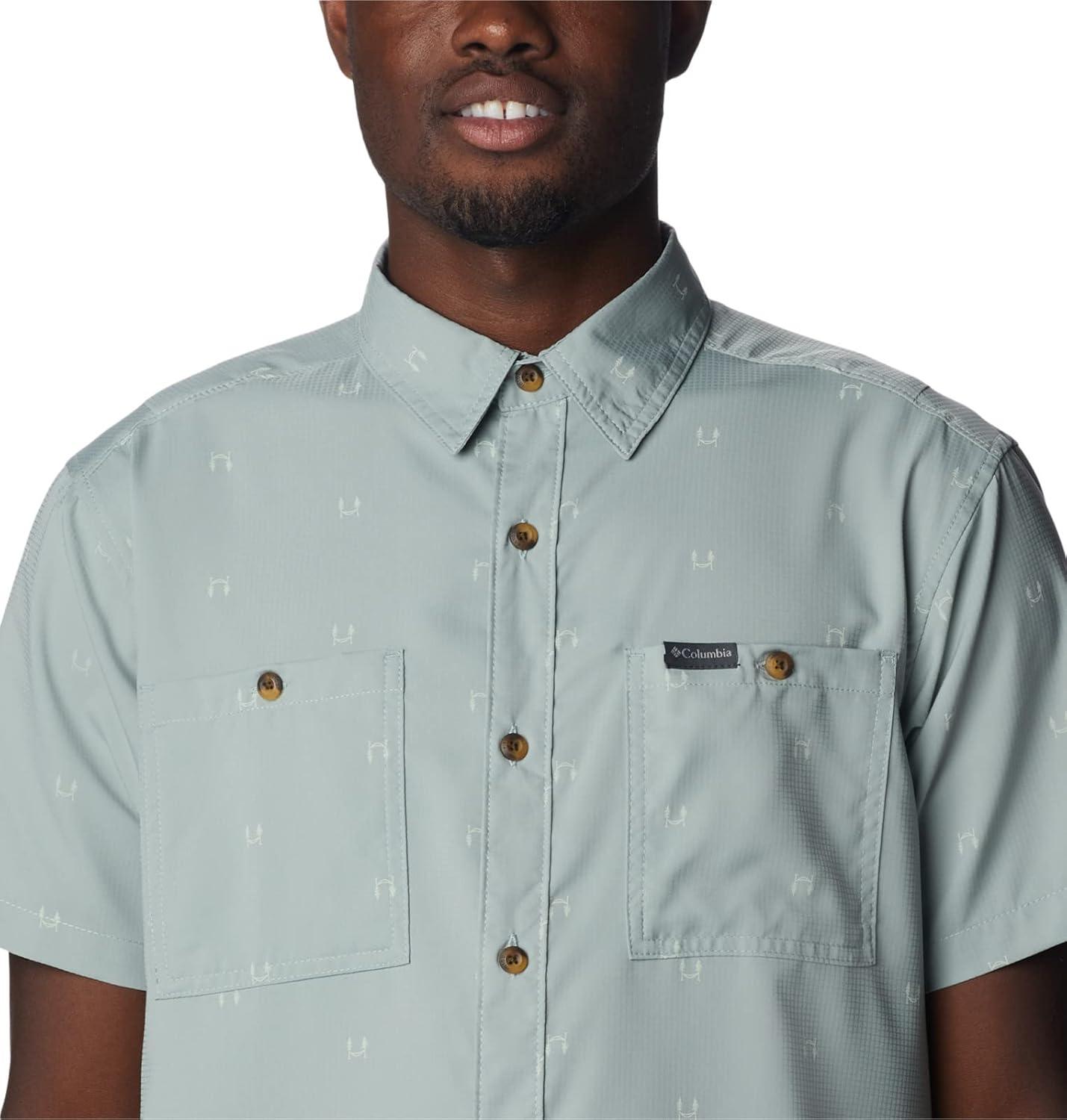 imageColumbia Mens Utilizer Printed Woven Short SleeveNiagara Hammocked