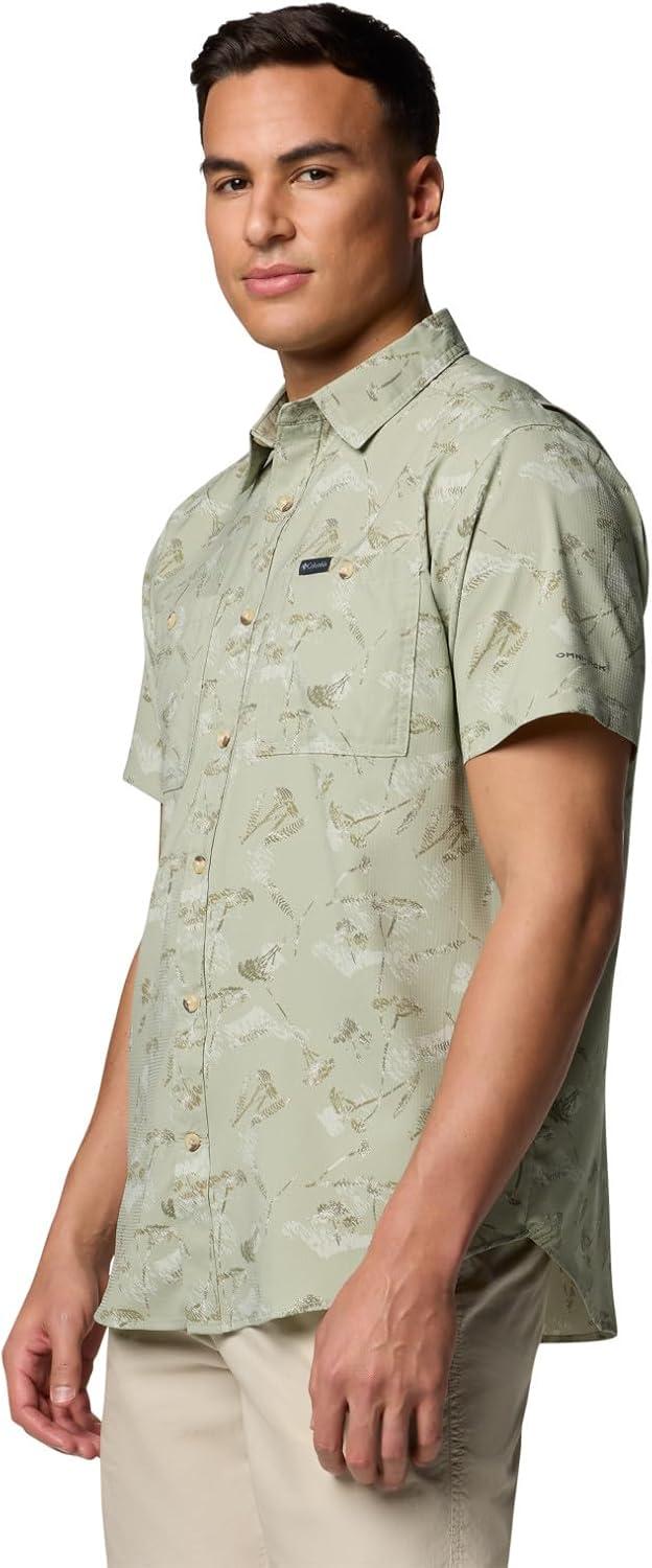 imageColumbia Mens Utilizer Printed Woven Short SleeveSafari Yarrow Mirage