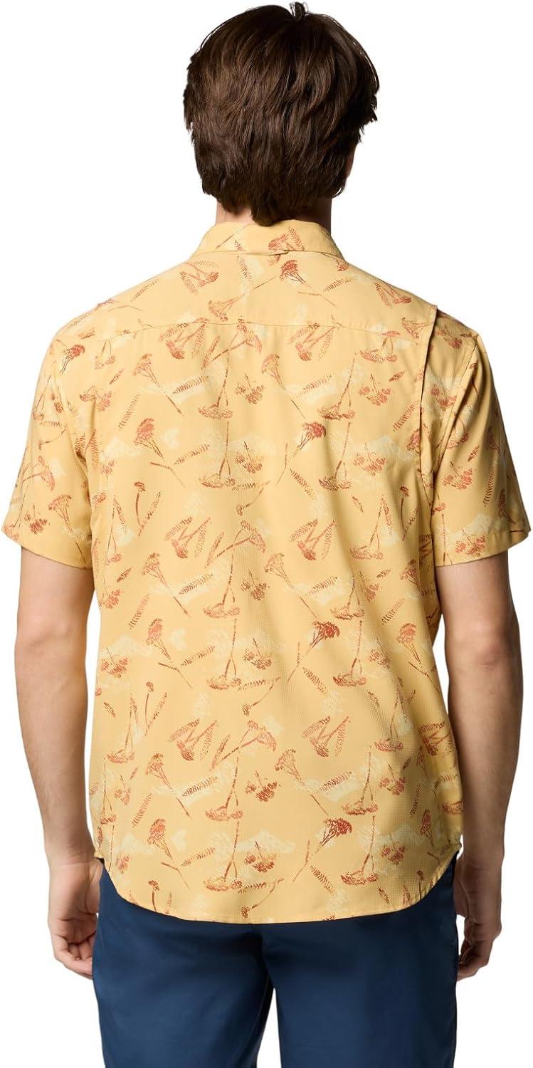 imageColumbia Mens Utilizer Printed Woven Short SleeveSand Dune Yarrow Mirage