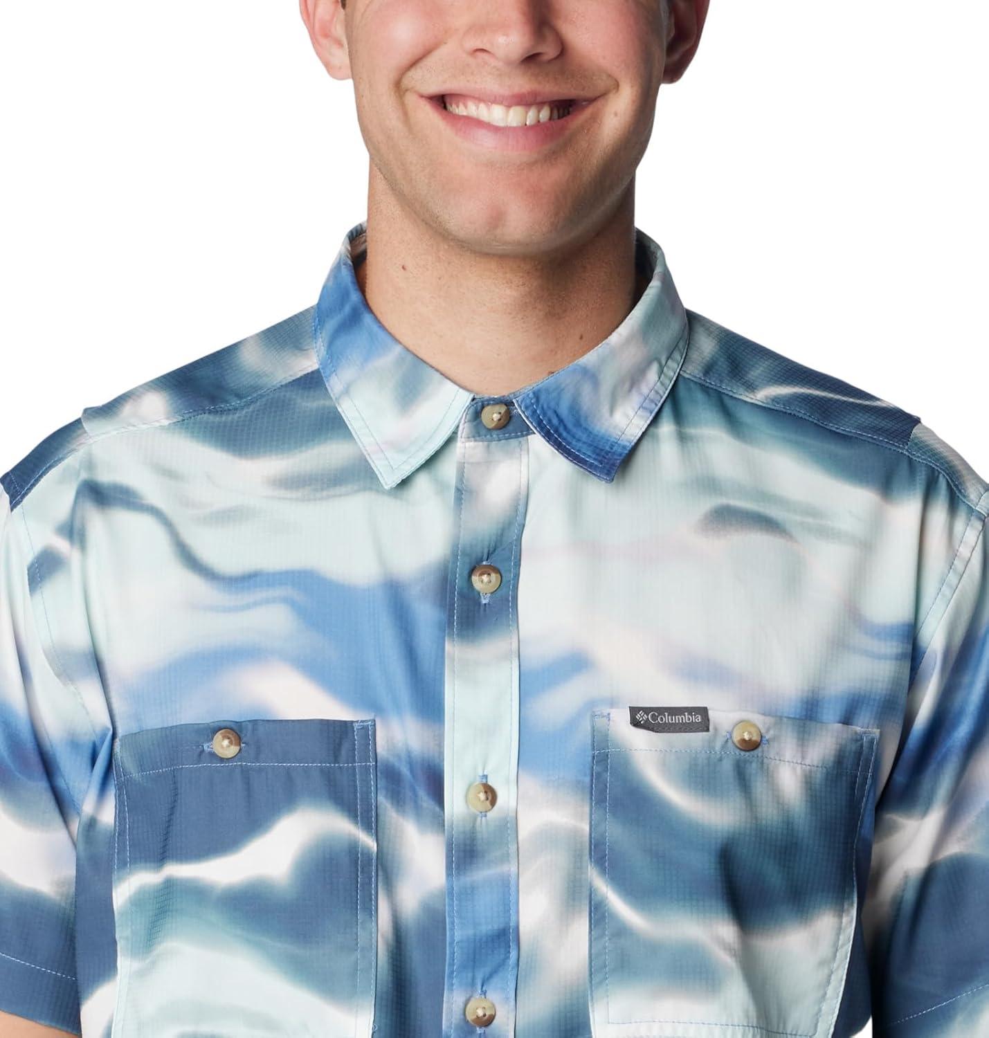 imageColumbia Mens Utilizer Printed Woven Short SleeveSkyler Undercurrent