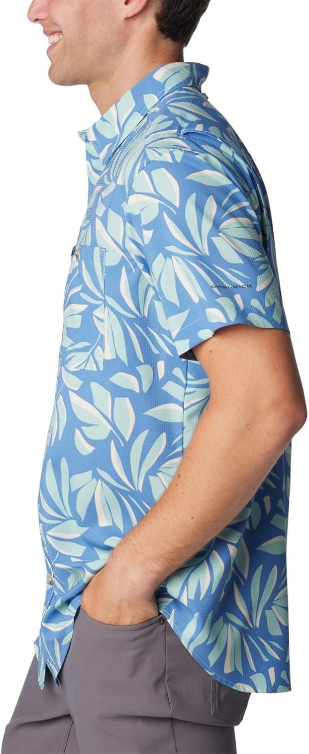 imageColumbia Mens Utilizer Printed Woven Short SleeveSpray Areca