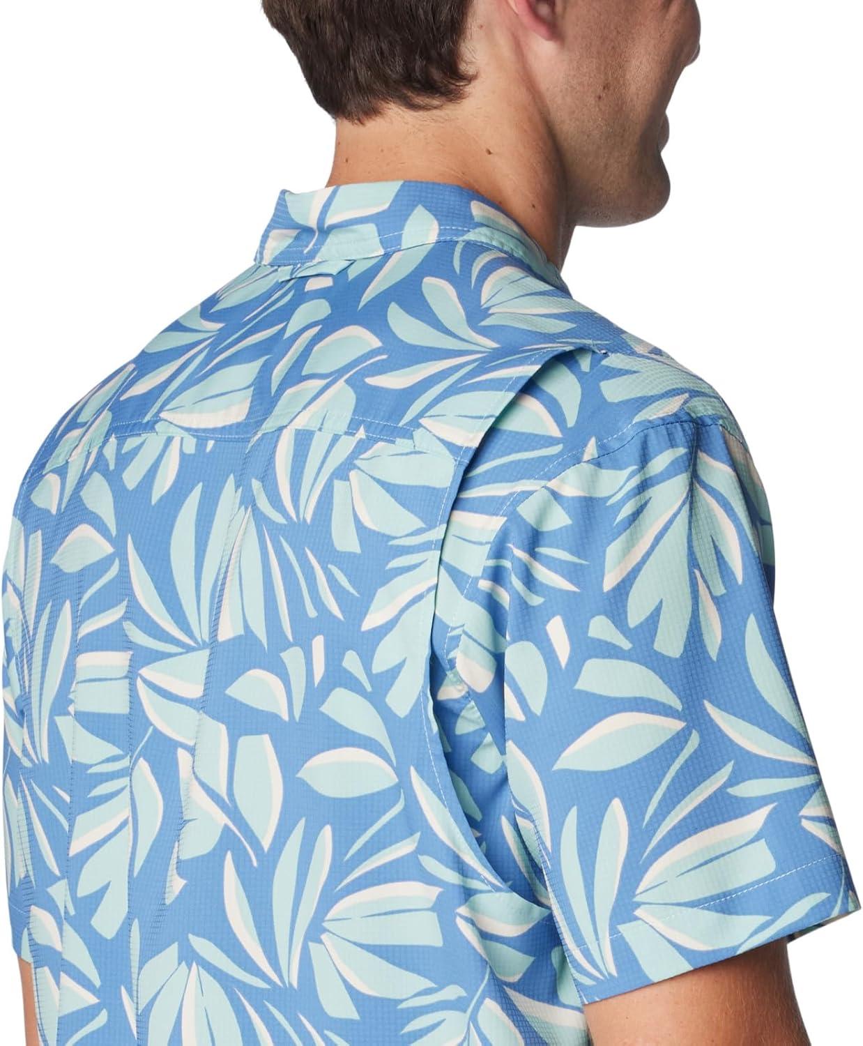 imageColumbia Mens Utilizer Printed Woven Short SleeveSpray Areca