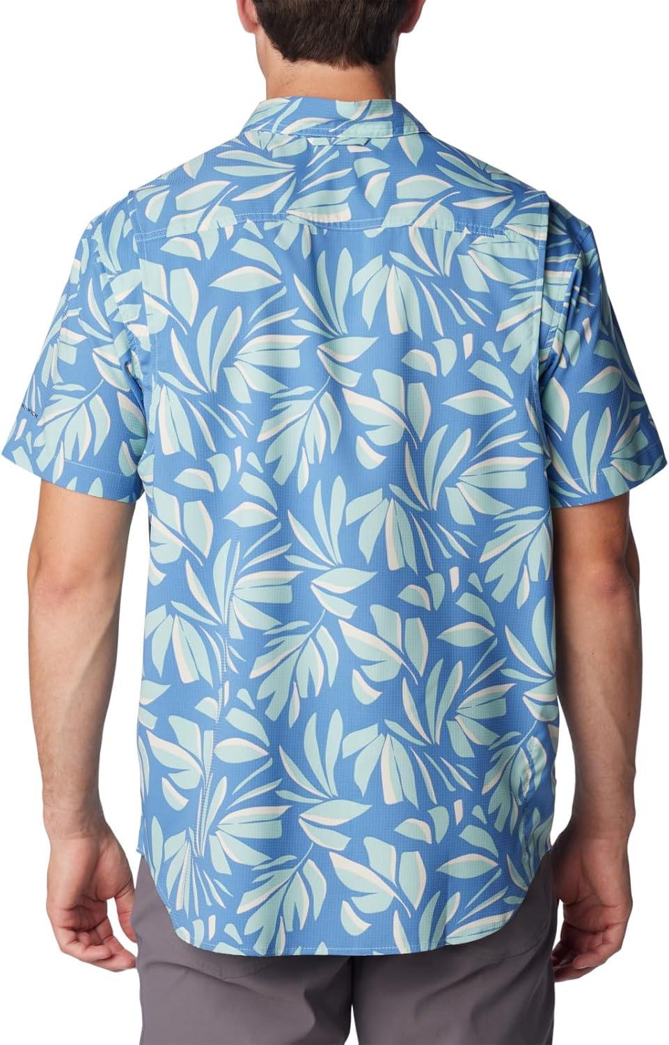 imageColumbia Mens Utilizer Printed Woven Short SleeveSpray Areca
