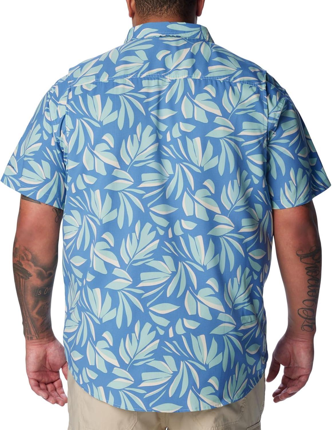 imageColumbia Mens Utilizer Printed Woven Short SleeveSpray Areca