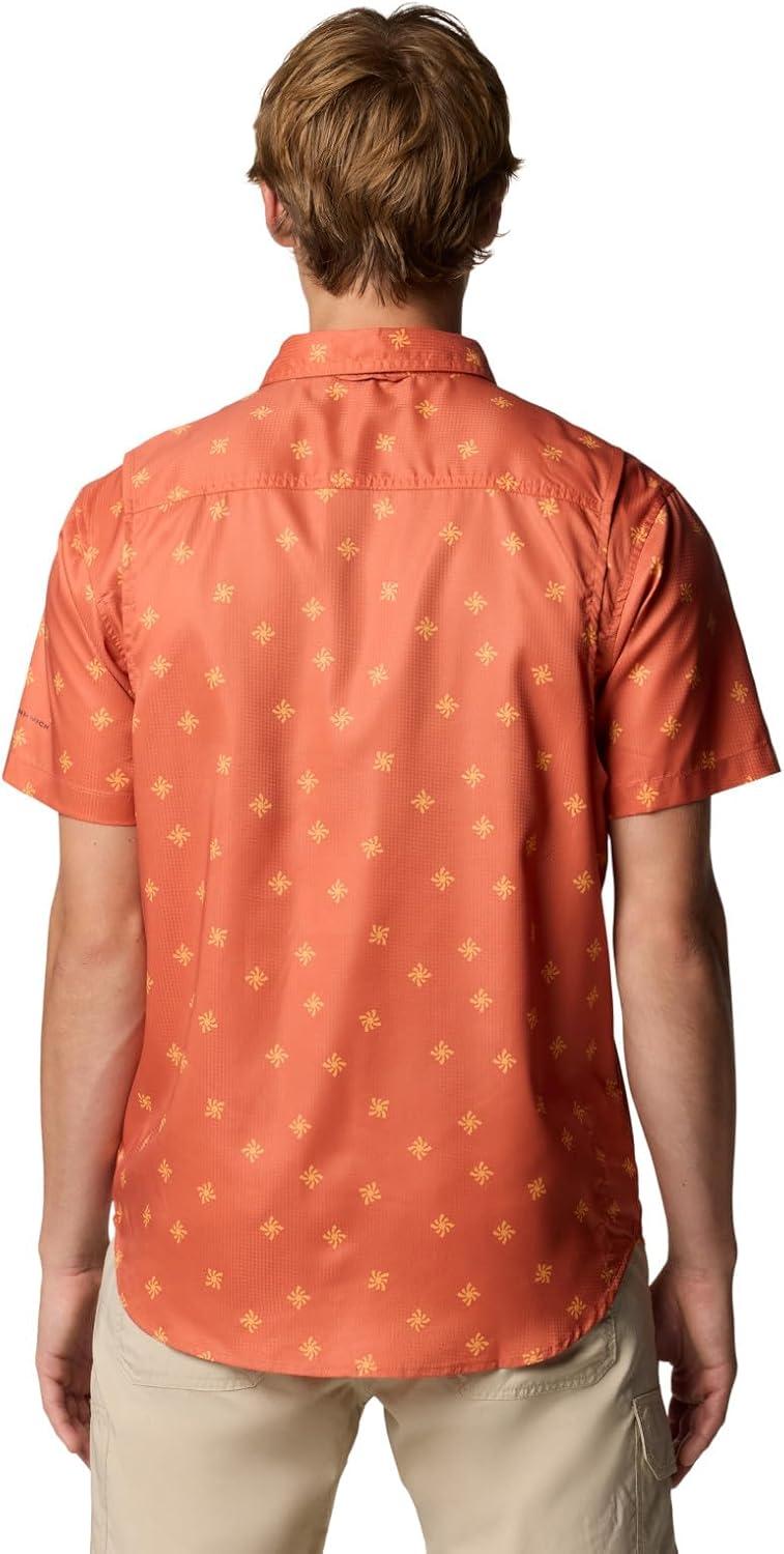 imageColumbia Mens Utilizer Printed Woven Short SleeveTuscan Sundot Tonal