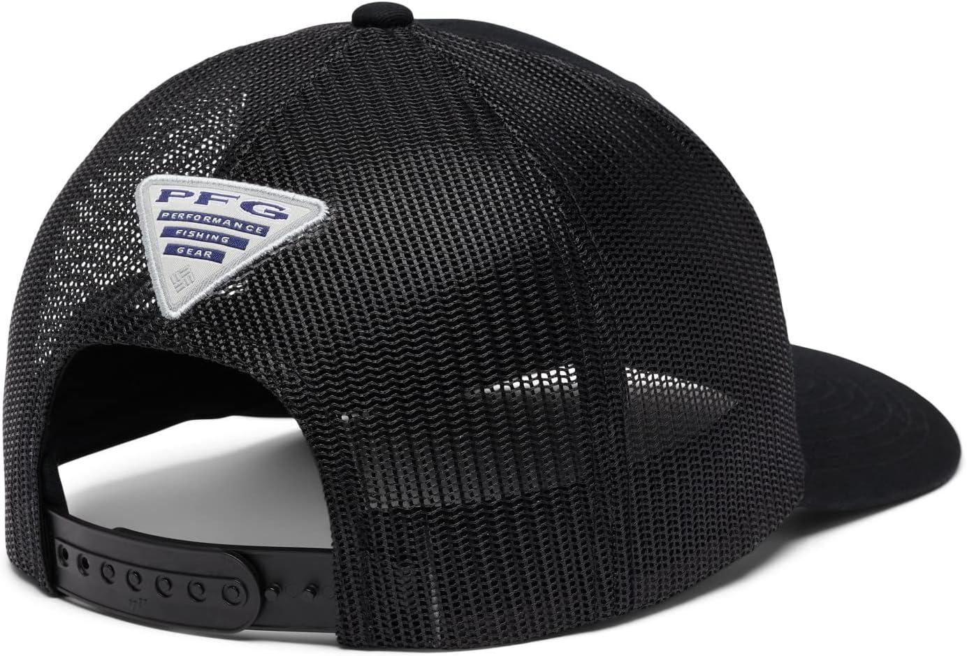 imageColumbia Unisex Adult PFG Logo Mesh Ball CapBlackHook