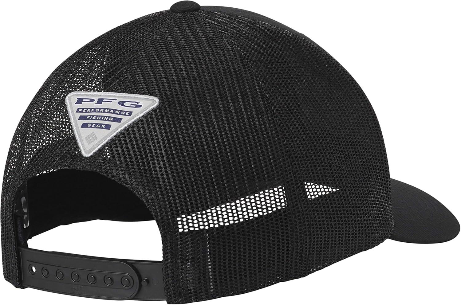 imageColumbia Unisex Adult PFG Logo Mesh Ball CapBlackHook