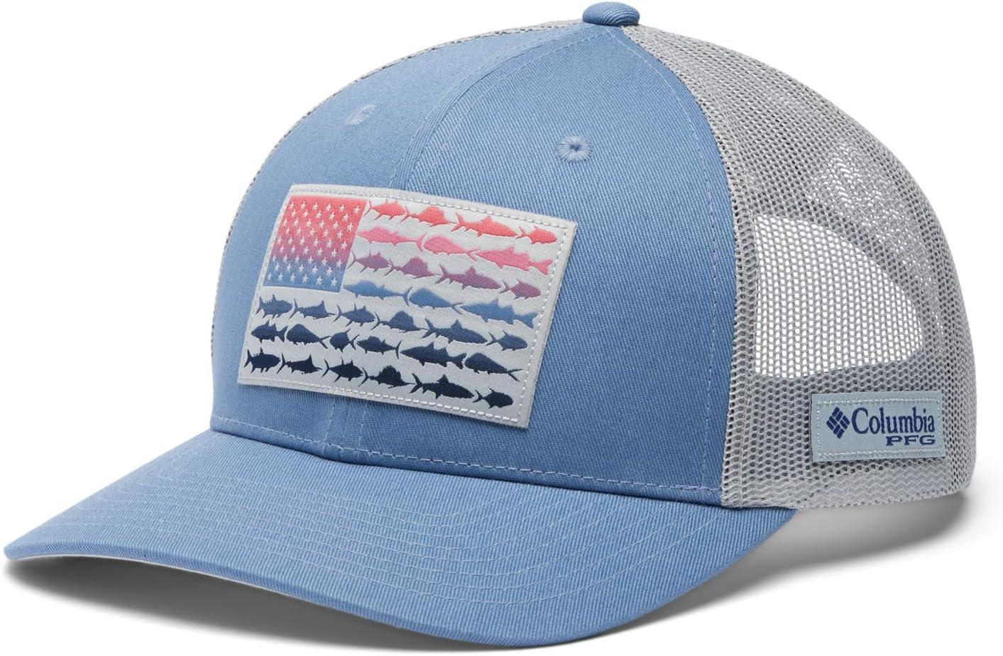 imageColumbia Unisex Adult PFG Logo Mesh Ball CapBluestone Cool Grey