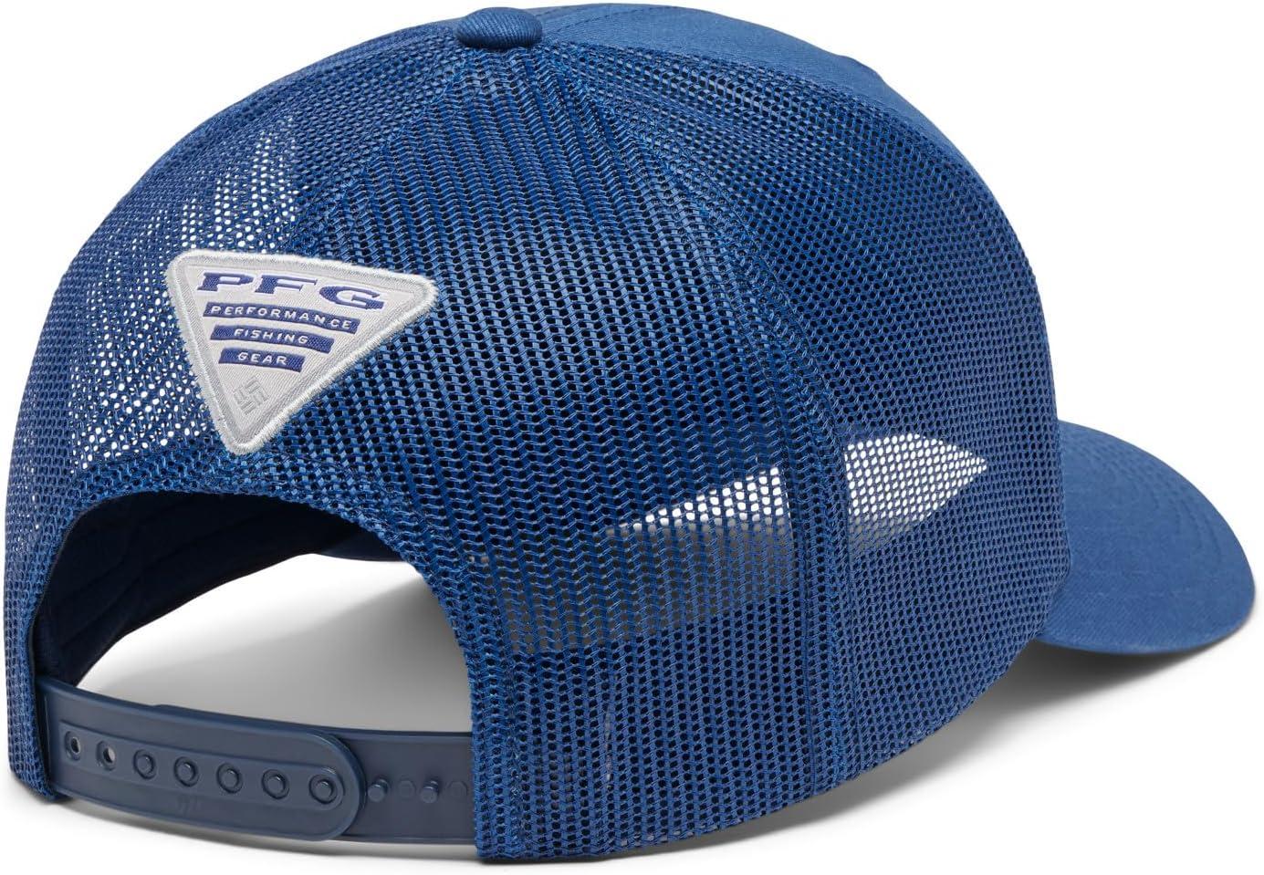 imageColumbia Unisex Adult PFG Logo Mesh Ball CapCarbonCollegiate Navy