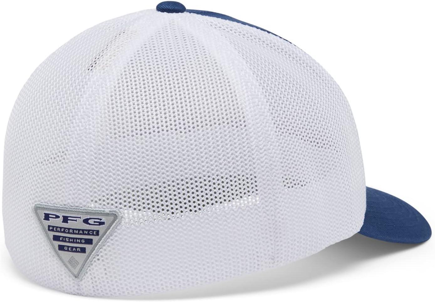 imageColumbia Unisex Adult PFG Logo Mesh Ball CapCarbonWhiteCool Green