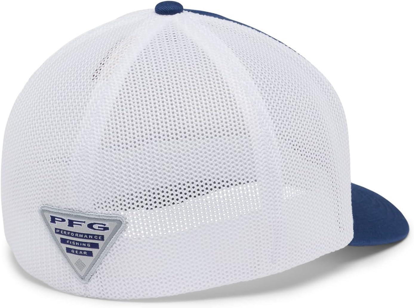 imageColumbia Unisex Adult PFG Logo Mesh Ball CapCarbonWhiteCool Green