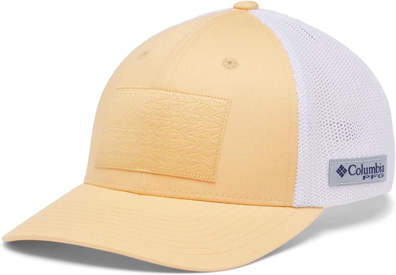 imageColumbia Unisex Adult PFG Logo Mesh Ball CapCocoa ButterInshore Slam Flag