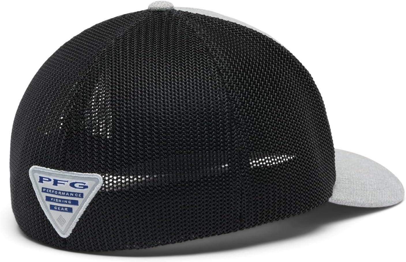 imageColumbia Unisex Adult PFG Logo Mesh Ball CapCool Grey HeatherGrillUS Fish Flag
