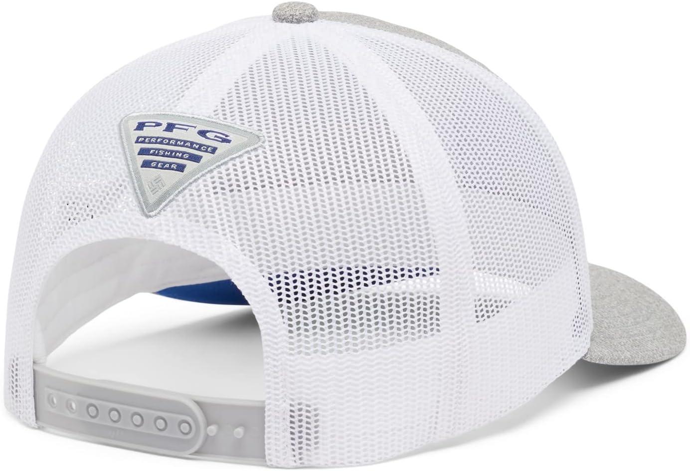imageColumbia Unisex Adult PFG Logo Mesh Ball CapCool Grey HeatherVivid Blue