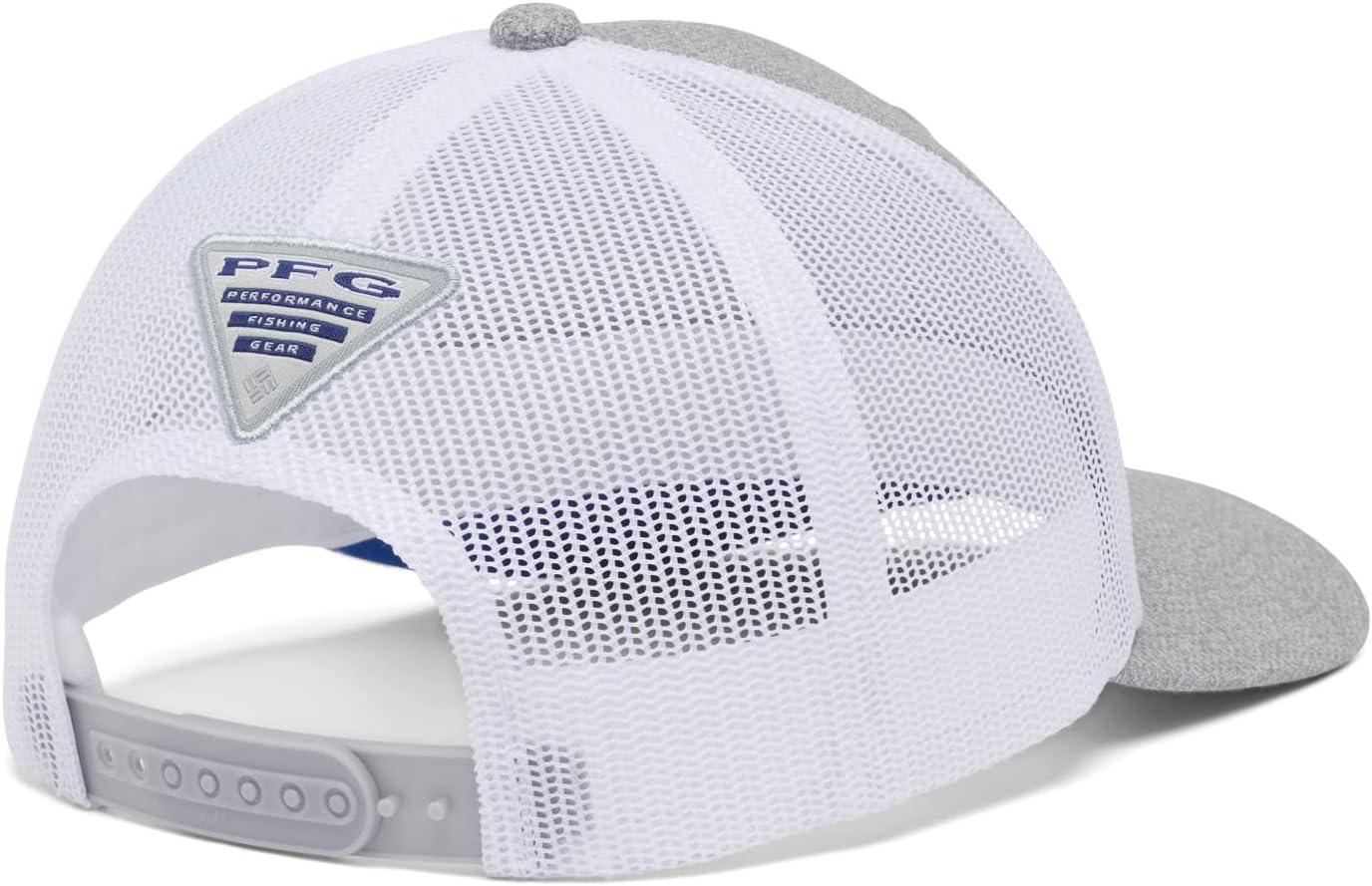 imageColumbia Unisex Adult PFG Logo Mesh Ball CapCool Grey HeatherVivid Blue