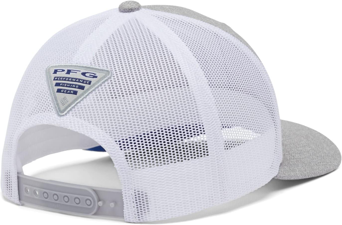 imageColumbia Unisex Adult PFG Logo Mesh Ball CapCool Grey HeatherVivid Blue