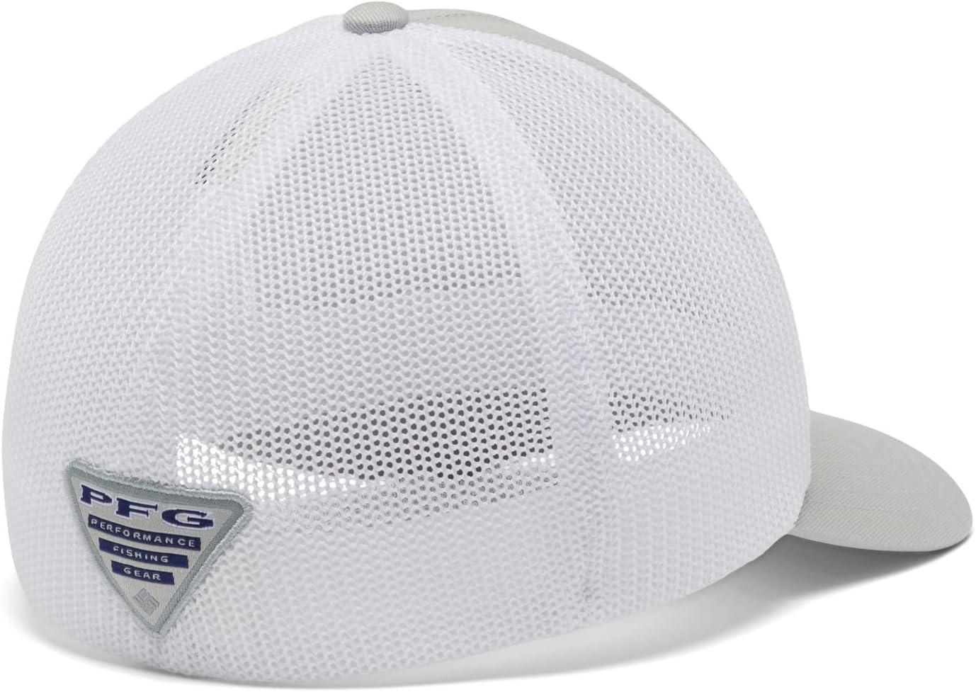imageColumbia Unisex Adult PFG Logo Mesh Ball CapCool GreyWhiteAl Fish Flag