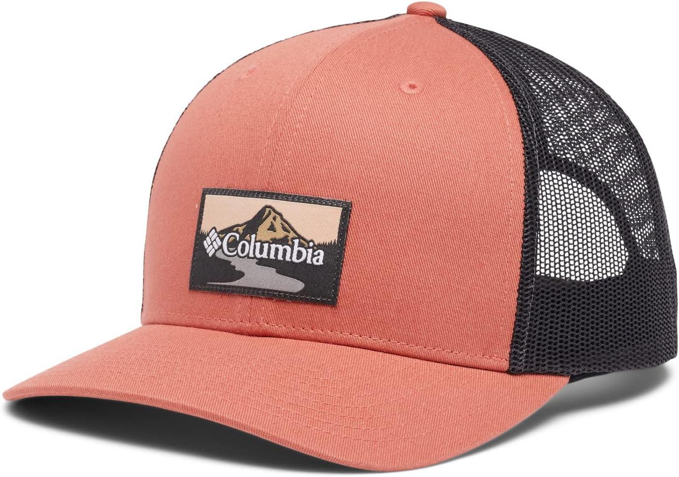 imageColumbia Unisex Adult PFG Logo Mesh Ball CapDark CoralShark Peak2river