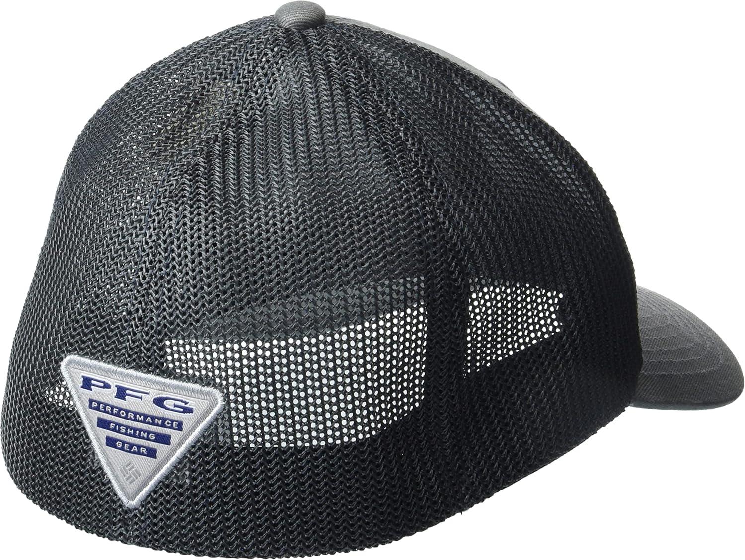 imageColumbia Unisex Adult PFG Logo Mesh Ball CapDeep MarineLaser Lemon