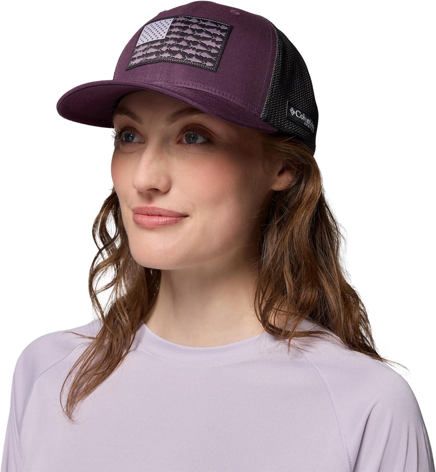 imageColumbia Unisex Adult PFG Logo Mesh Ball CapDusty Purple