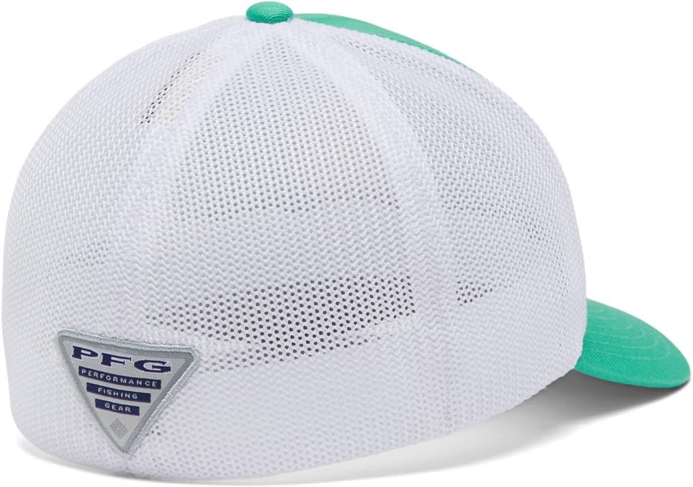 imageColumbia Unisex Adult PFG Logo Mesh Ball CapElectric TurquoiseWhiteCool Grey