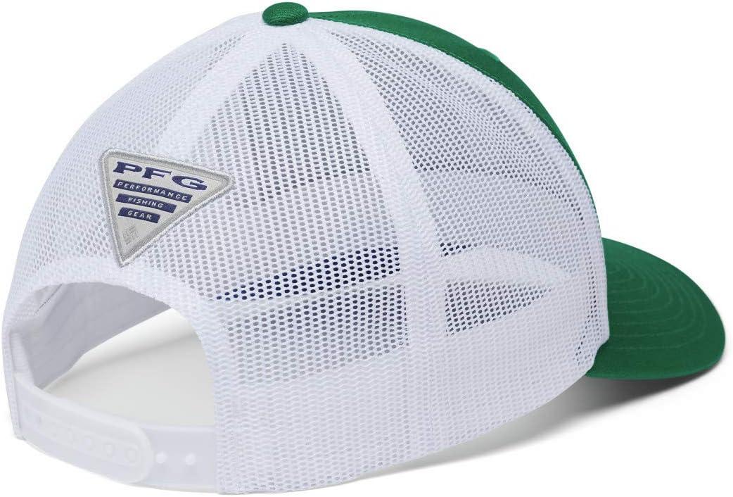 imageColumbia Unisex Adult PFG Logo Mesh Ball CapEmerald GreenVivid BlueFish Tbd