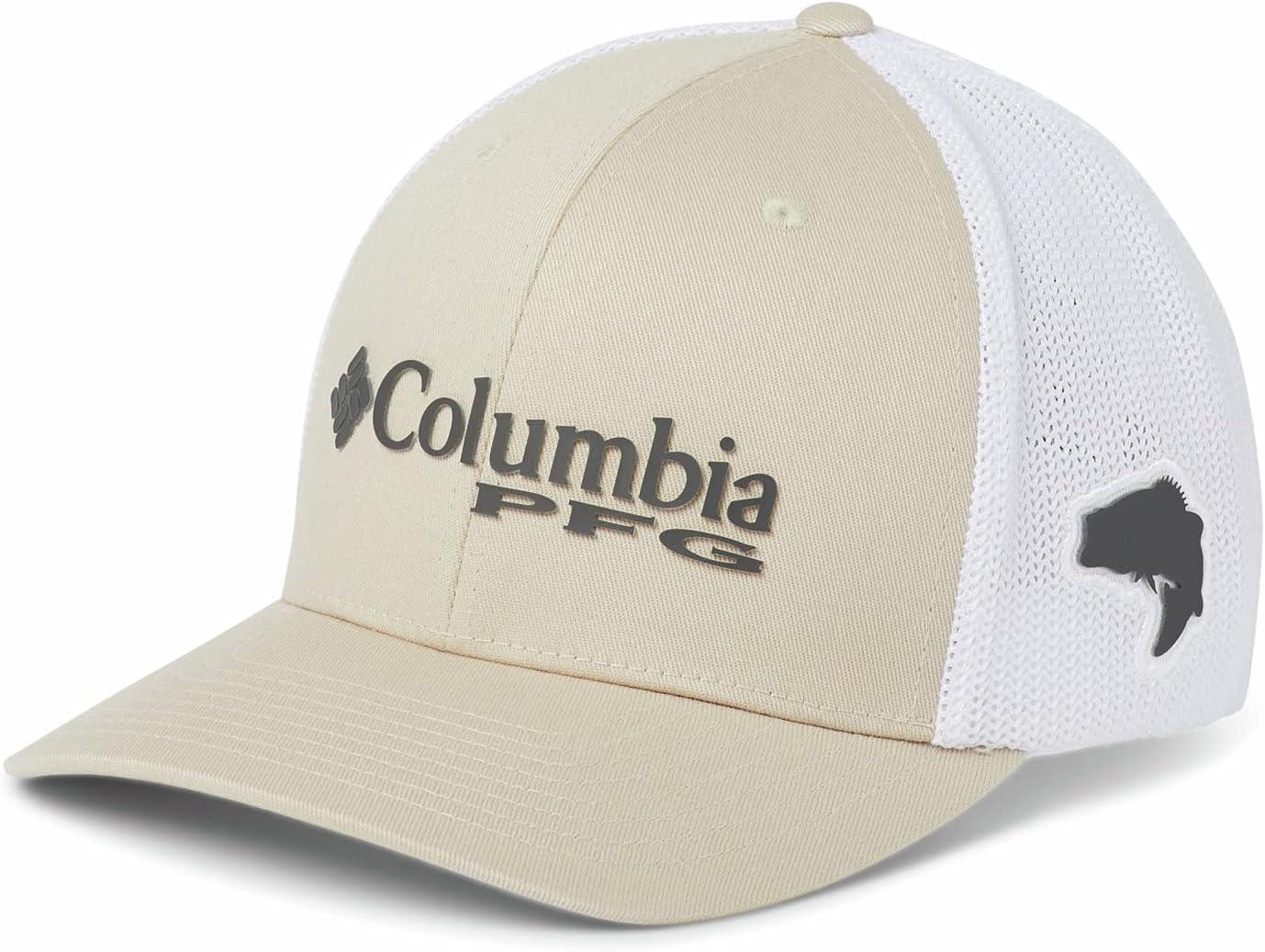 imageColumbia Unisex Adult PFG Logo Mesh Ball CapFossilGrillWhiteBass