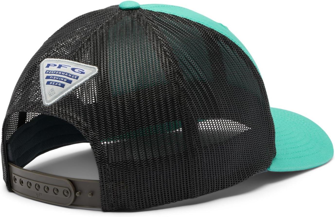 imageColumbia Unisex Adult PFG Logo Mesh Ball CapGlaze GreenSharkDorado