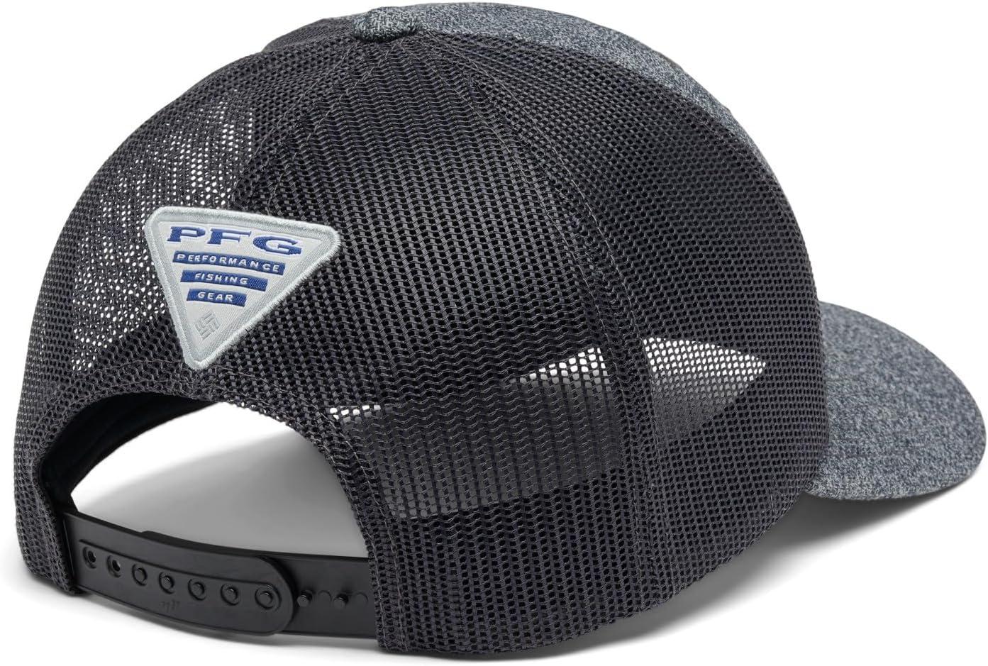 imageColumbia Unisex Adult PFG Logo Mesh Ball CapGrill Heather Shark Cocoa Butter Fish