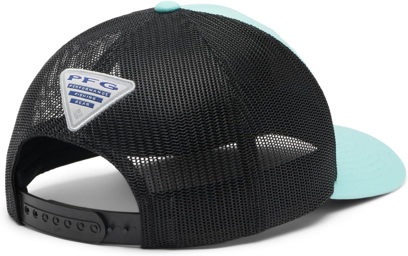 imageColumbia Unisex Adult PFG Logo Mesh Ball CapGulf Stream Black