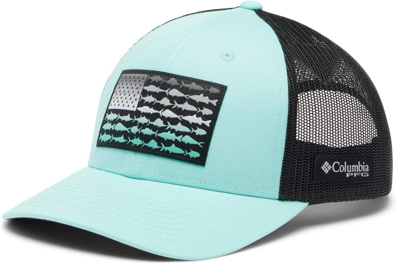imageColumbia Unisex Adult PFG Logo Mesh Ball CapGulf Stream Black