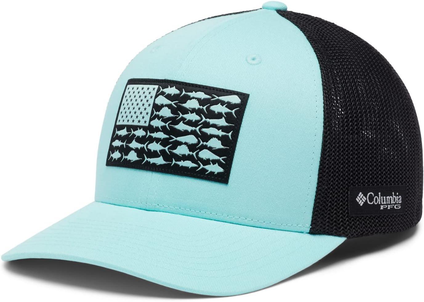 imageColumbia Unisex Adult PFG Logo Mesh Ball CapGulf StreamBlackOffshore Slam Flag
