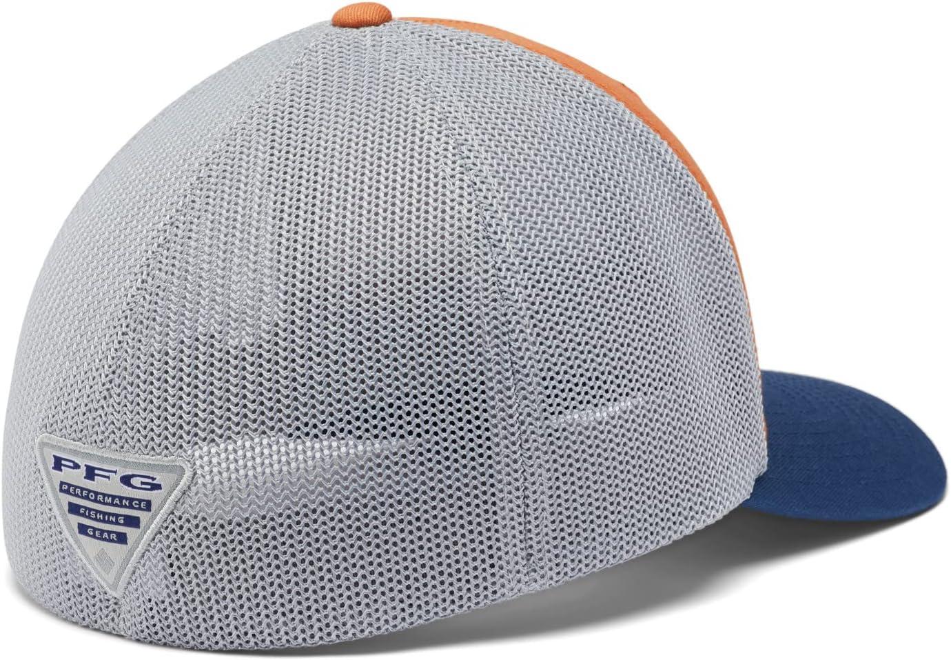 imageColumbia Unisex Adult PFG Logo Mesh Ball CapIsland OrangeInshore Slam Flag