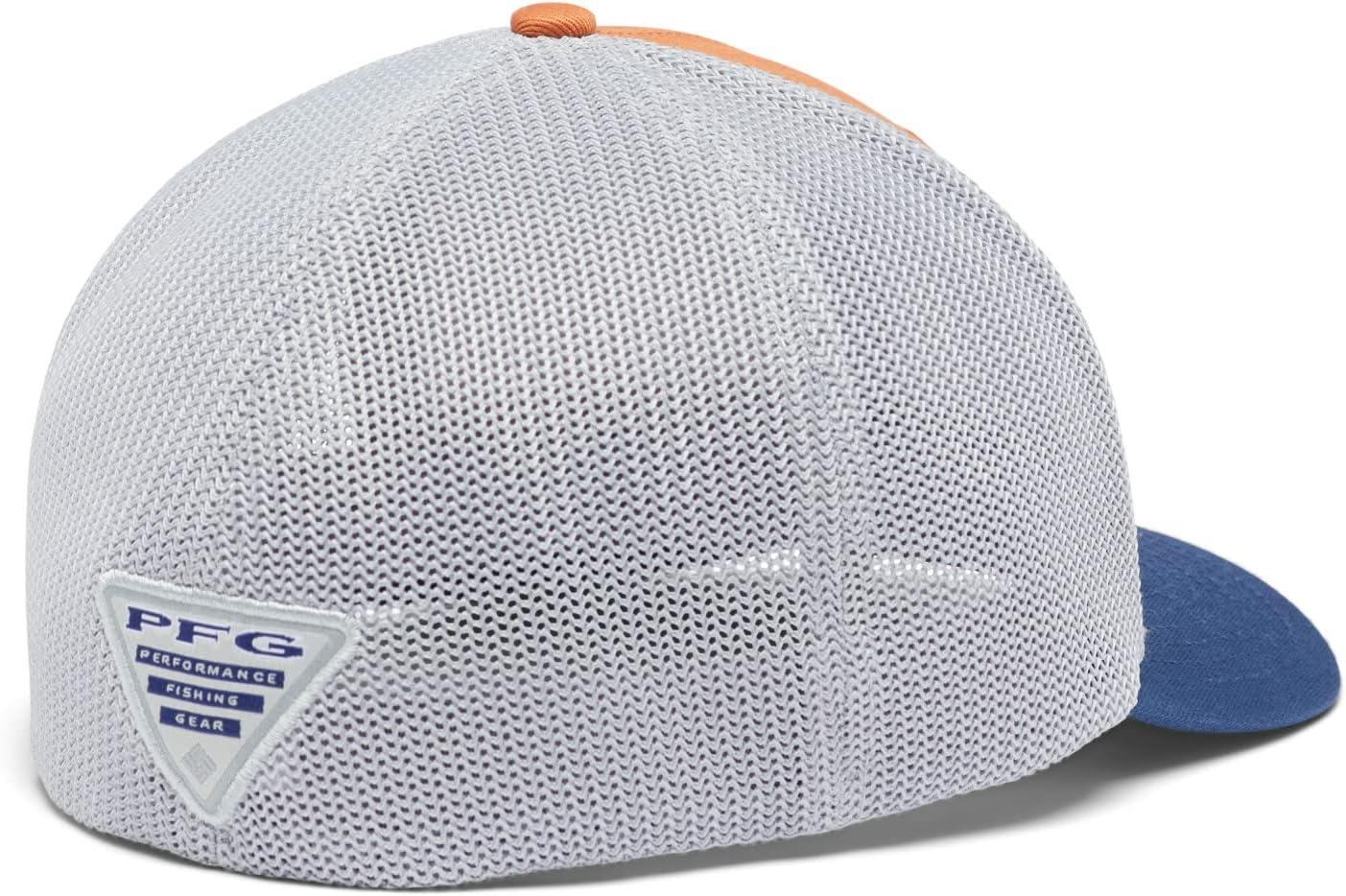 imageColumbia Unisex Adult PFG Logo Mesh Ball CapIsland OrangeInshore Slam Flag